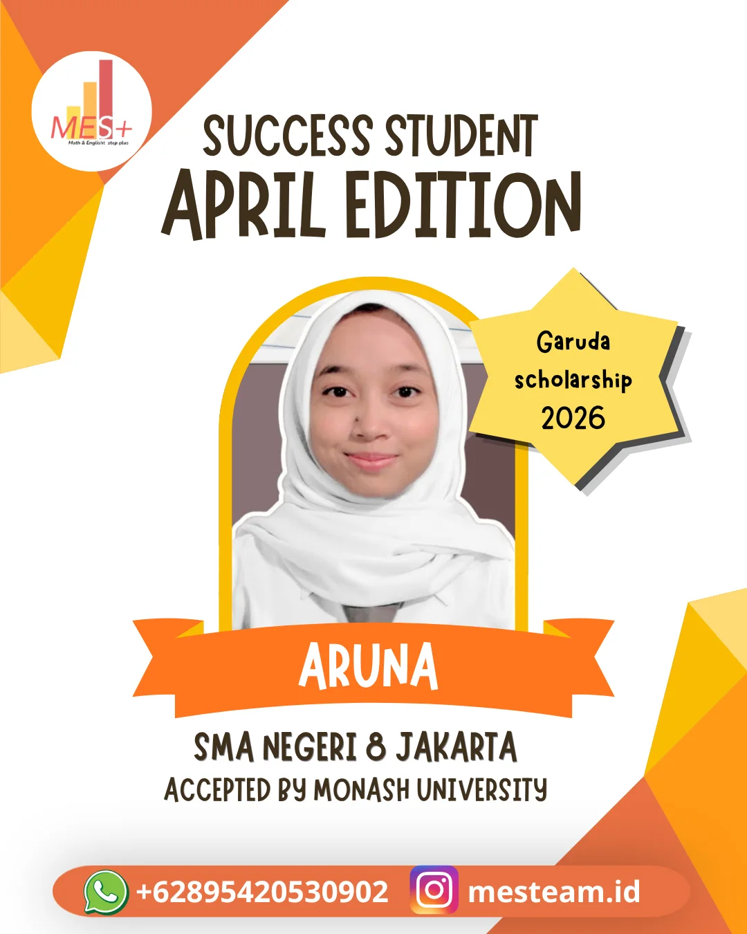 Aruna — Garuda Scholarship 2026, Monash University